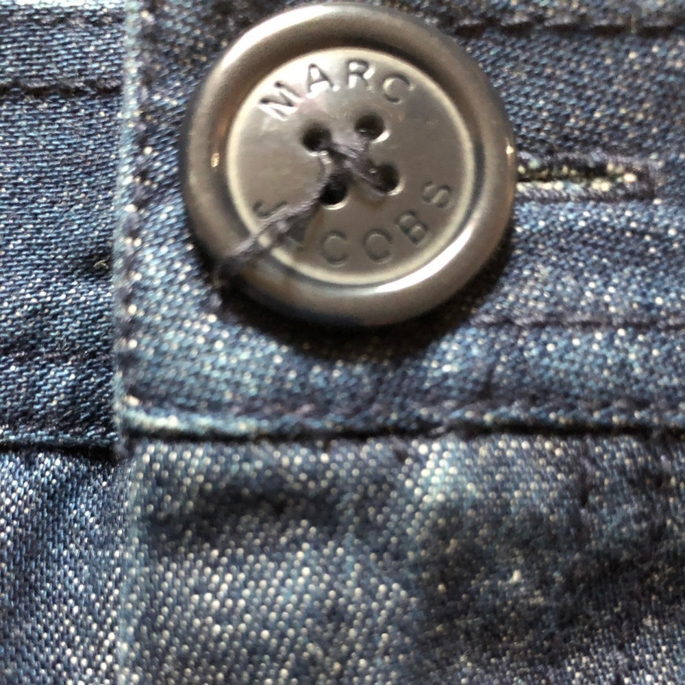 𝅺Marc Jacobs Bermuda Shorts Dark Blue Size 4 - Picture 4 of 5